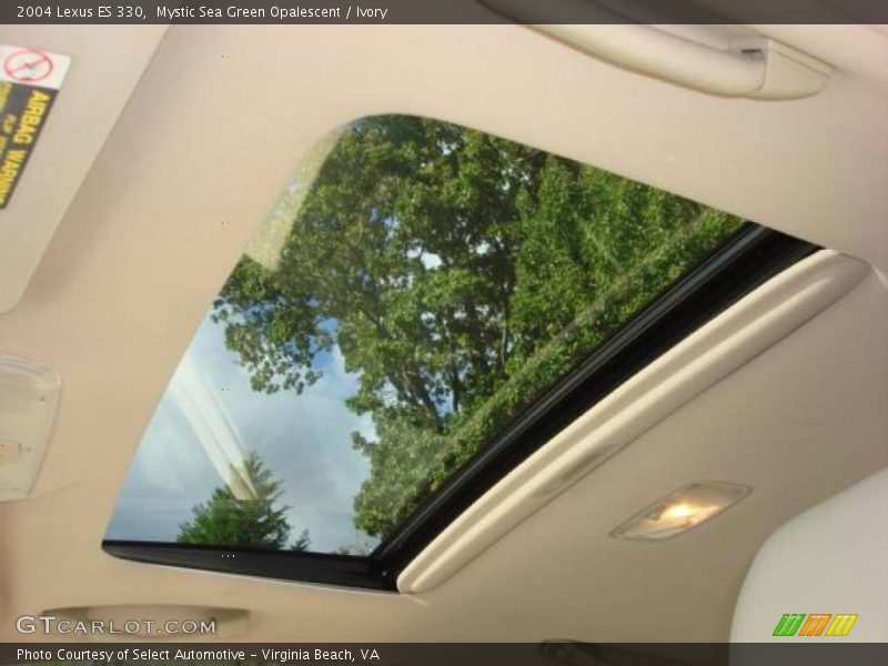 Mystic Sea Green Opalescent / Ivory 2004 Lexus ES 330