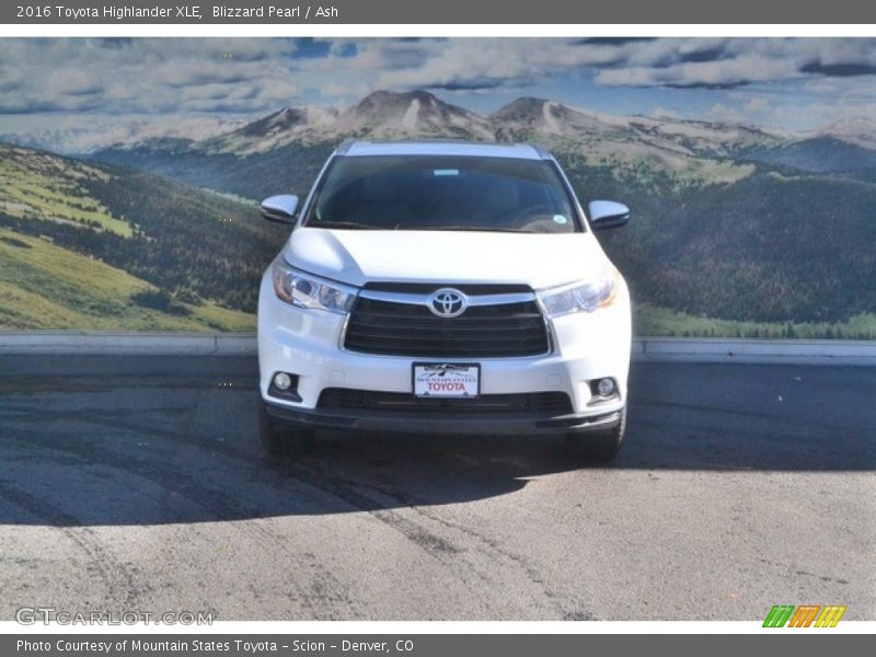 Blizzard Pearl / Ash 2016 Toyota Highlander XLE