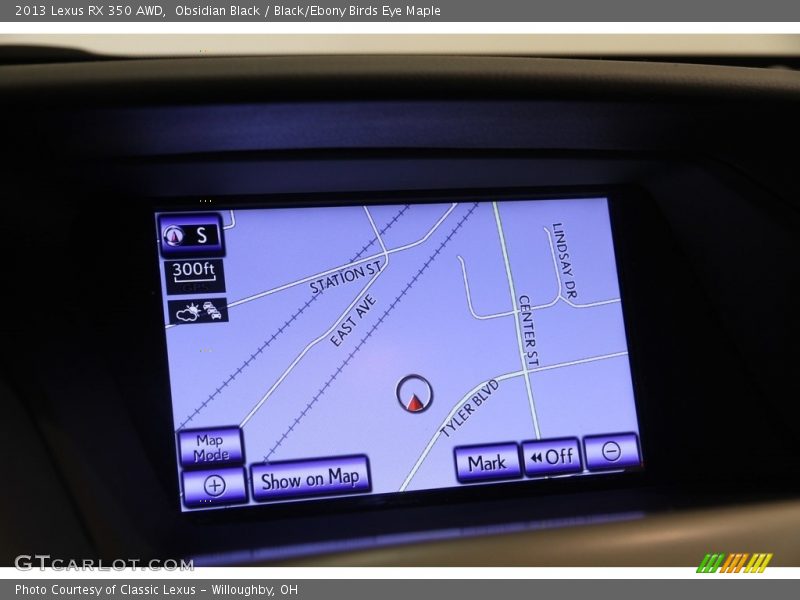 Obsidian Black / Black/Ebony Birds Eye Maple 2013 Lexus RX 350 AWD