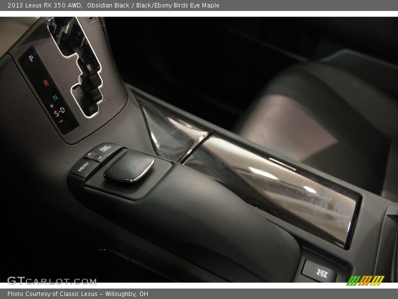 Obsidian Black / Black/Ebony Birds Eye Maple 2013 Lexus RX 350 AWD