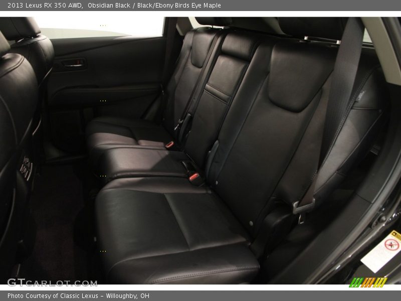 Obsidian Black / Black/Ebony Birds Eye Maple 2013 Lexus RX 350 AWD