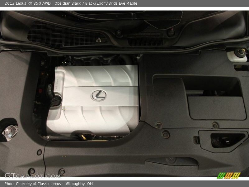 Obsidian Black / Black/Ebony Birds Eye Maple 2013 Lexus RX 350 AWD