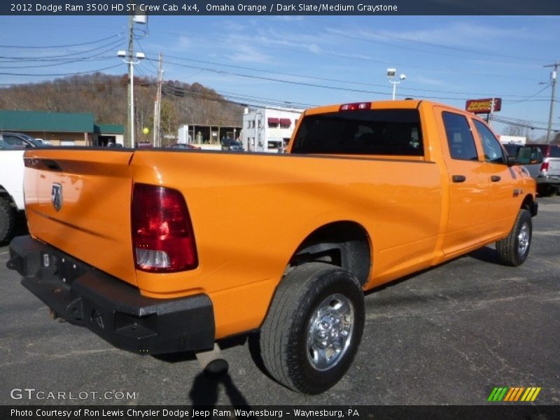 Omaha Orange / Dark Slate/Medium Graystone 2012 Dodge Ram 3500 HD ST Crew Cab 4x4