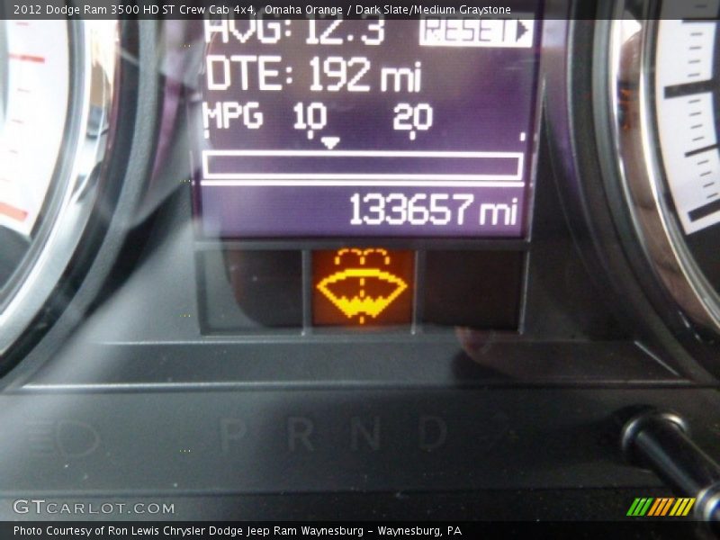 Omaha Orange / Dark Slate/Medium Graystone 2012 Dodge Ram 3500 HD ST Crew Cab 4x4