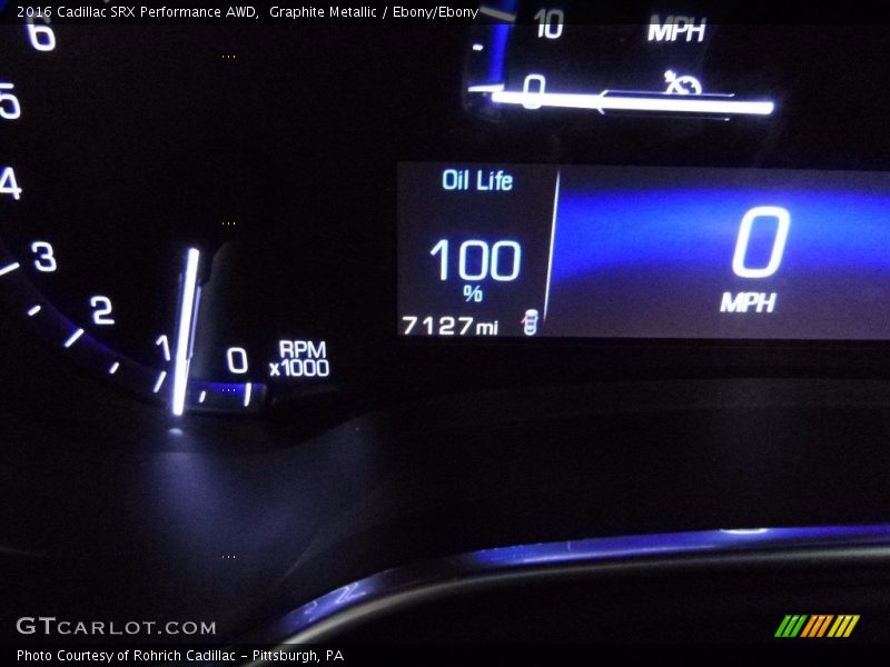 Graphite Metallic / Ebony/Ebony 2016 Cadillac SRX Performance AWD