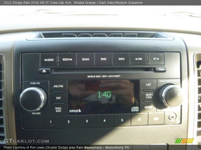 Omaha Orange / Dark Slate/Medium Graystone 2012 Dodge Ram 3500 HD ST Crew Cab 4x4