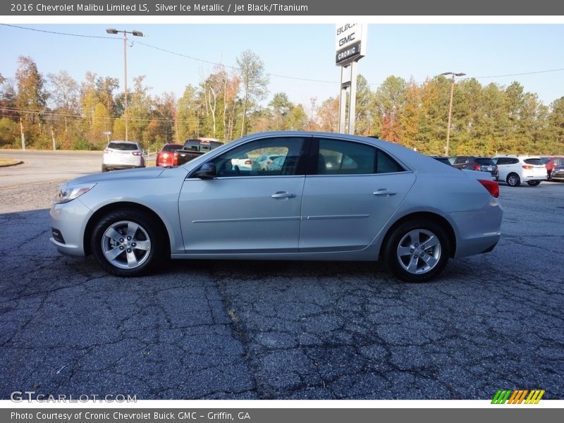 Silver Ice Metallic / Jet Black/Titanium 2016 Chevrolet Malibu Limited LS