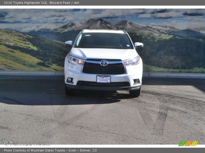 Blizzard Pearl / Ash 2016 Toyota Highlander XLE