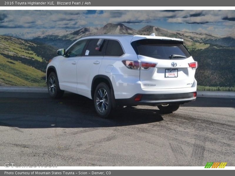 Blizzard Pearl / Ash 2016 Toyota Highlander XLE