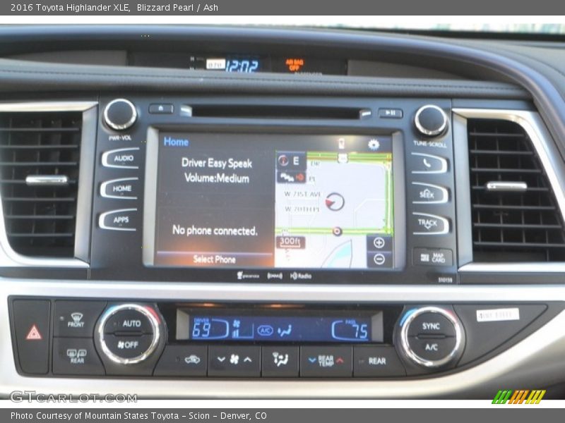 Blizzard Pearl / Ash 2016 Toyota Highlander XLE