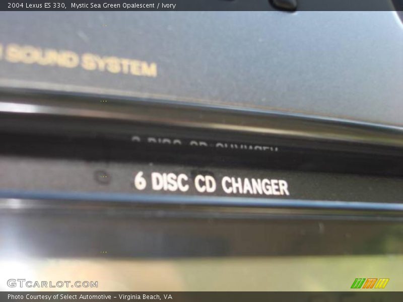 Mystic Sea Green Opalescent / Ivory 2004 Lexus ES 330