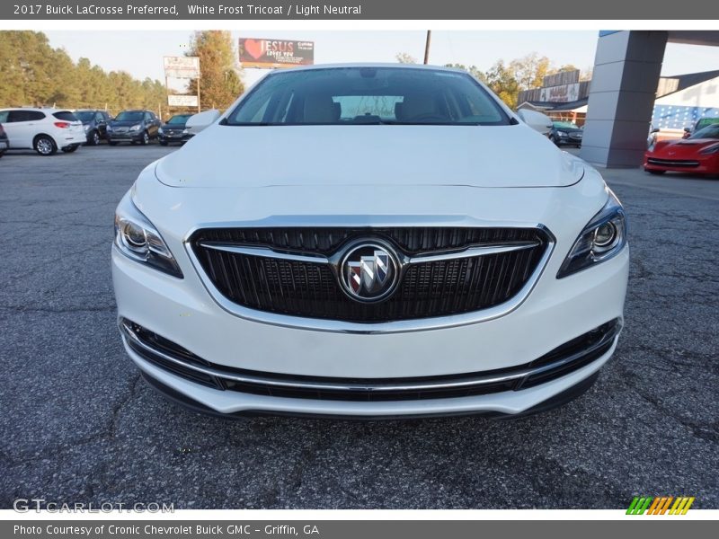 White Frost Tricoat / Light Neutral 2017 Buick LaCrosse Preferred