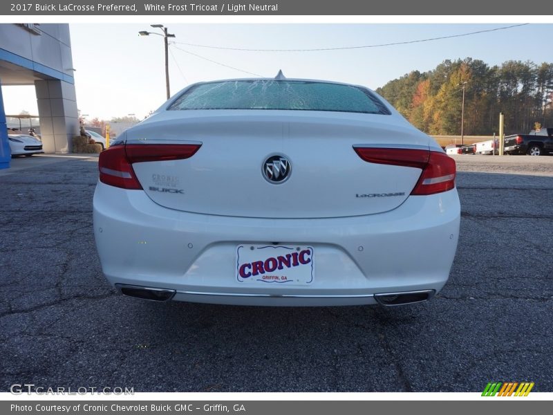 White Frost Tricoat / Light Neutral 2017 Buick LaCrosse Preferred