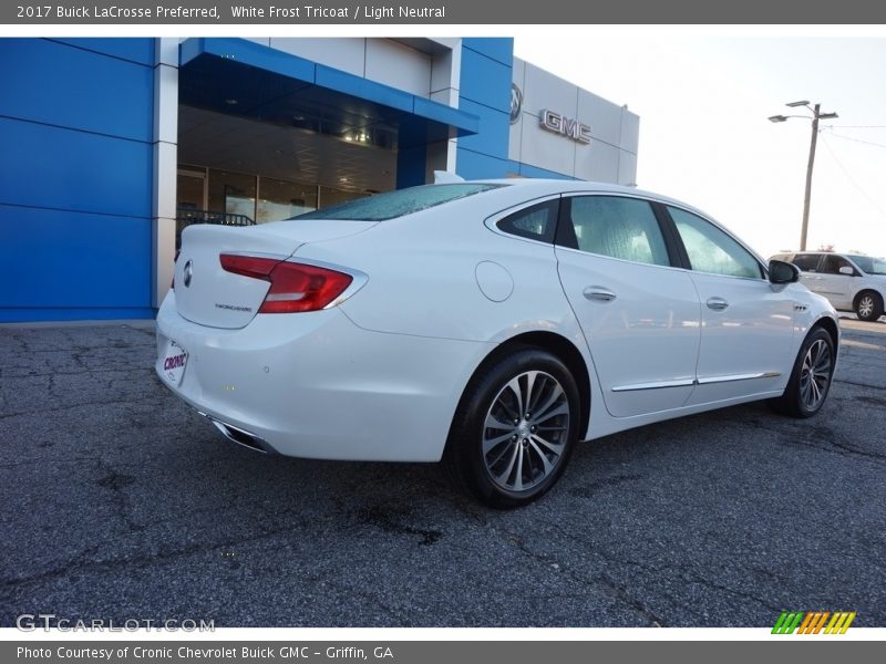 White Frost Tricoat / Light Neutral 2017 Buick LaCrosse Preferred