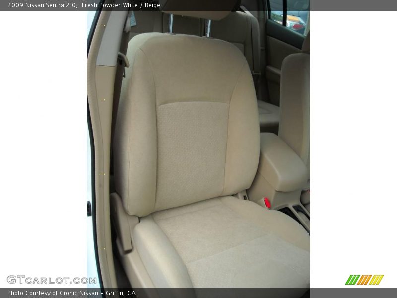 Fresh Powder White / Beige 2009 Nissan Sentra 2.0
