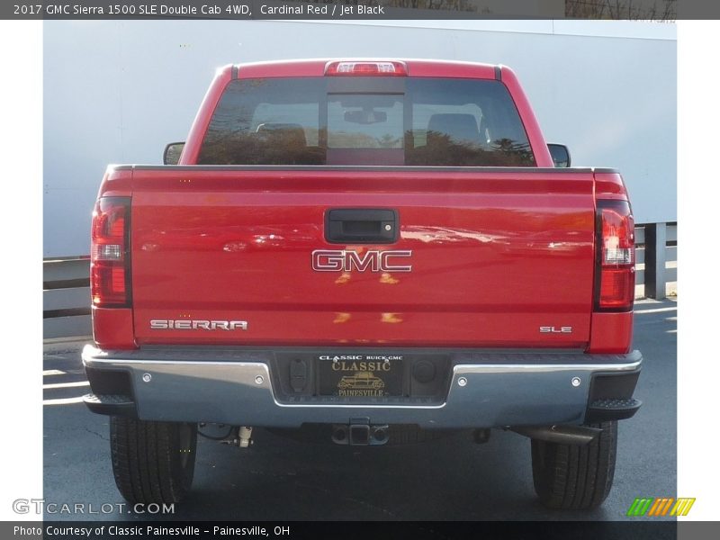 Cardinal Red / Jet Black 2017 GMC Sierra 1500 SLE Double Cab 4WD