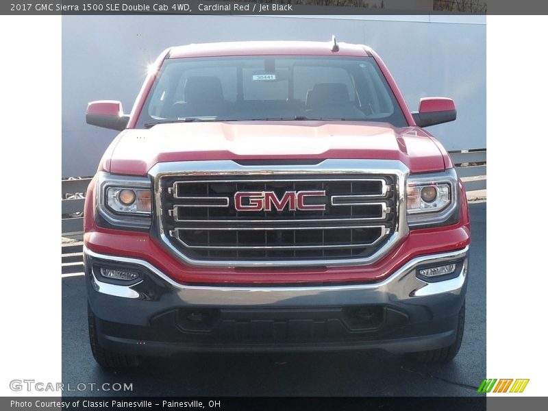 Cardinal Red / Jet Black 2017 GMC Sierra 1500 SLE Double Cab 4WD