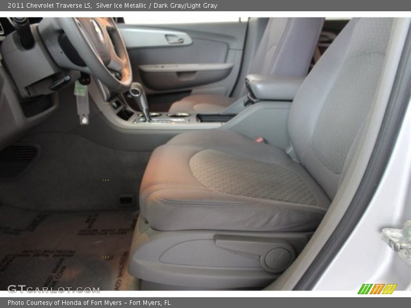 Silver Ice Metallic / Dark Gray/Light Gray 2011 Chevrolet Traverse LS
