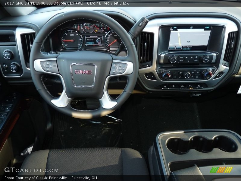 Dashboard of 2017 Sierra 1500 SLE Double Cab 4WD