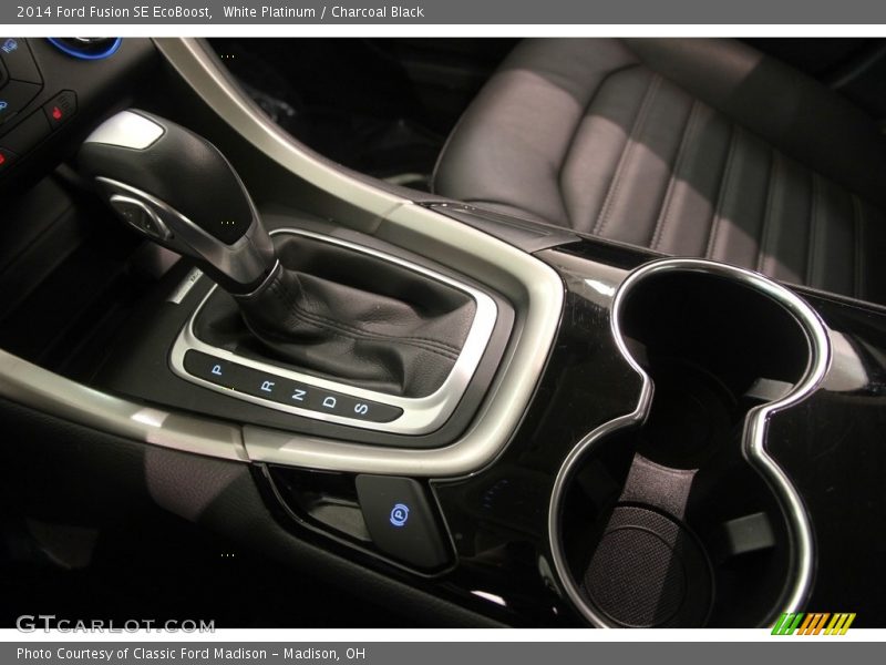 White Platinum / Charcoal Black 2014 Ford Fusion SE EcoBoost