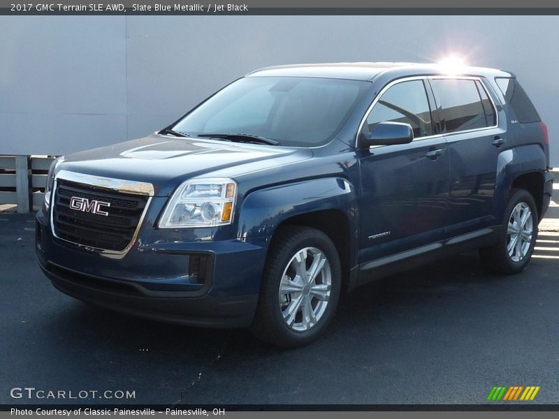 Slate Blue Metallic / Jet Black 2017 GMC Terrain SLE AWD