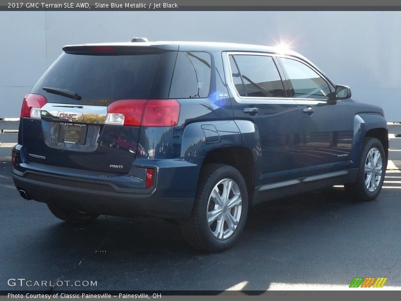 Slate Blue Metallic / Jet Black 2017 GMC Terrain SLE AWD
