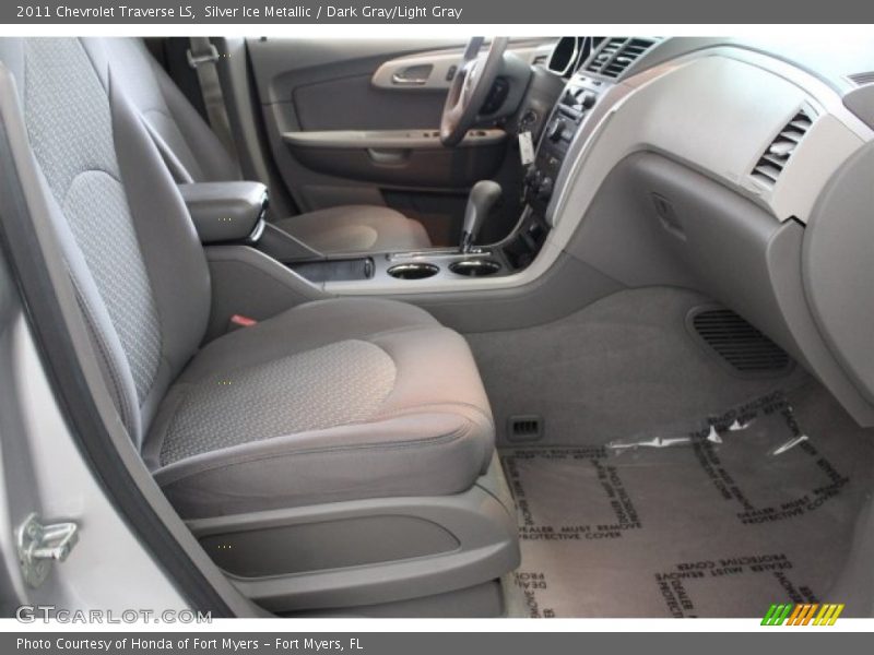 Silver Ice Metallic / Dark Gray/Light Gray 2011 Chevrolet Traverse LS