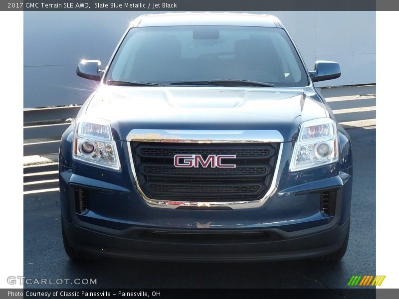 Slate Blue Metallic / Jet Black 2017 GMC Terrain SLE AWD