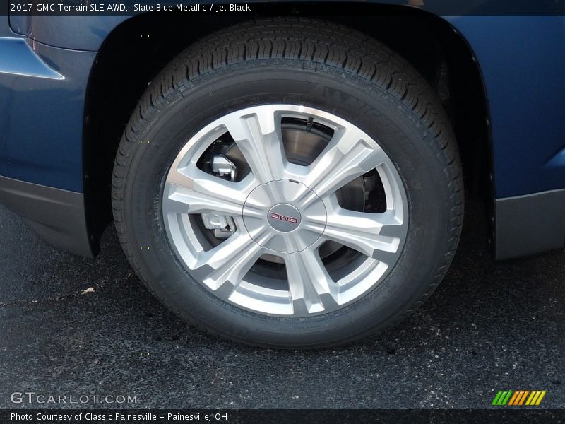 Slate Blue Metallic / Jet Black 2017 GMC Terrain SLE AWD