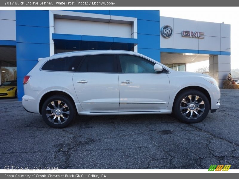 White Frost Tricoat / Ebony/Ebony 2017 Buick Enclave Leather