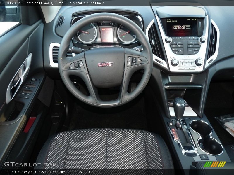Slate Blue Metallic / Jet Black 2017 GMC Terrain SLE AWD