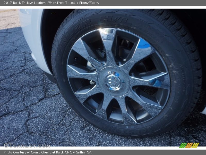 White Frost Tricoat / Ebony/Ebony 2017 Buick Enclave Leather