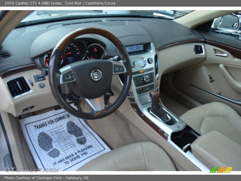 Gold Mist / Cashmere/Cocoa 2009 Cadillac CTS 4 AWD Sedan