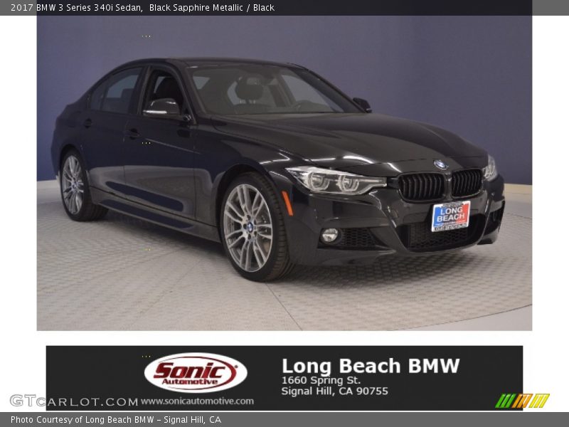 Black Sapphire Metallic / Black 2017 BMW 3 Series 340i Sedan