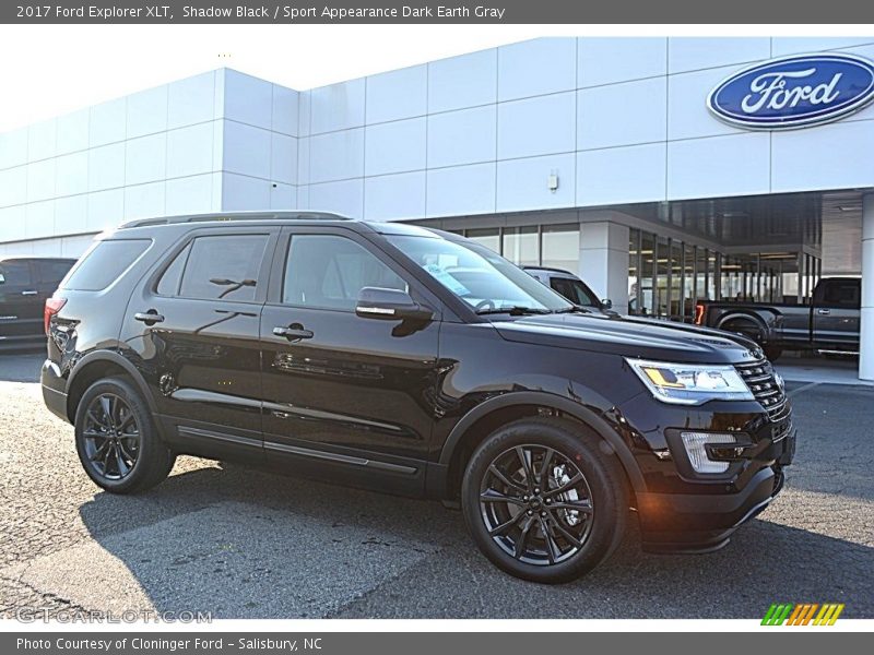 Shadow Black / Sport Appearance Dark Earth Gray 2017 Ford Explorer XLT