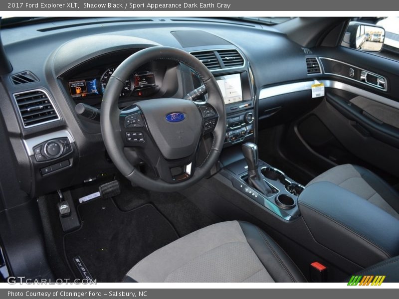 Shadow Black / Sport Appearance Dark Earth Gray 2017 Ford Explorer XLT