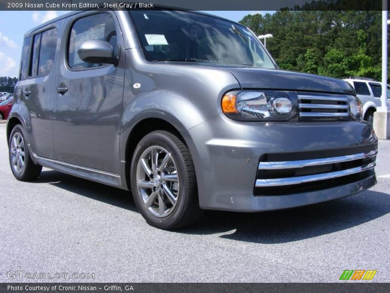 Steel Gray / Black 2009 Nissan Cube Krom Edition