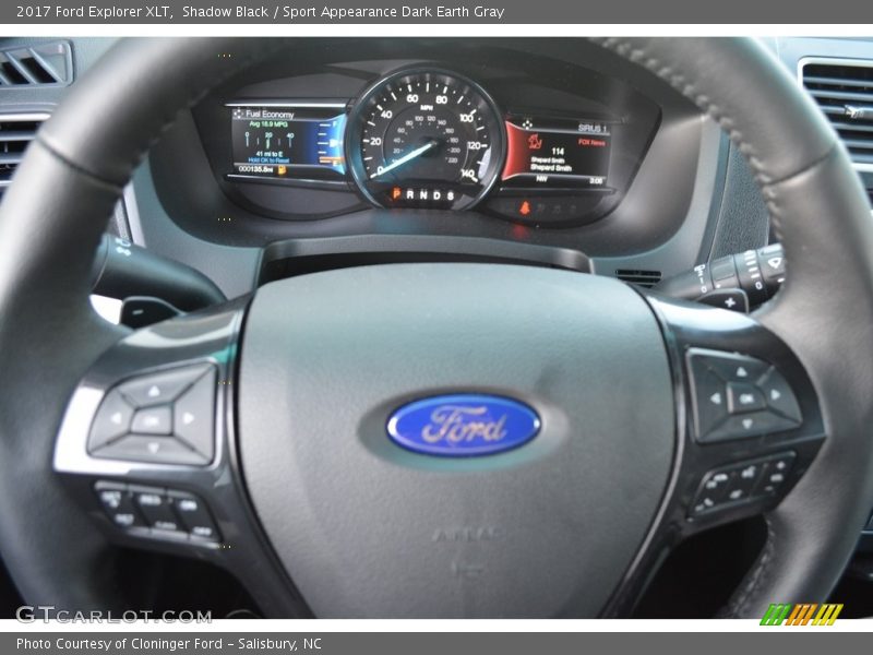 Shadow Black / Sport Appearance Dark Earth Gray 2017 Ford Explorer XLT