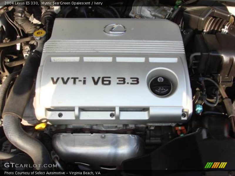 Mystic Sea Green Opalescent / Ivory 2004 Lexus ES 330