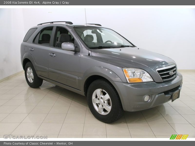 Alpine Gray / Gray 2008 Kia Sorento EX 4x4