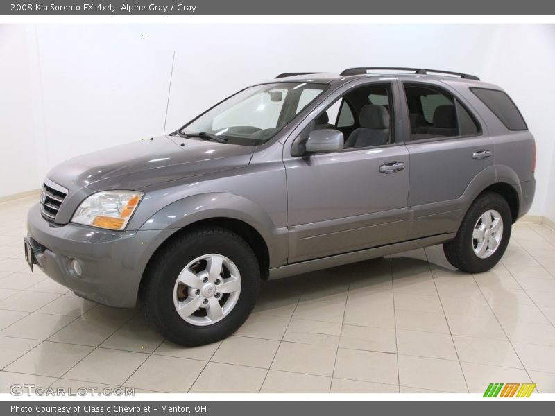 Alpine Gray / Gray 2008 Kia Sorento EX 4x4