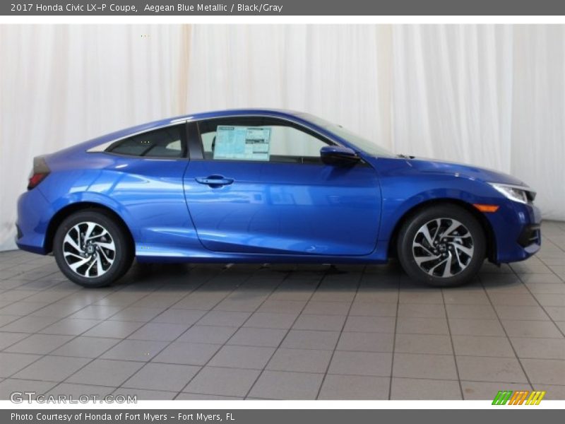  2017 Civic LX-P Coupe Aegean Blue Metallic