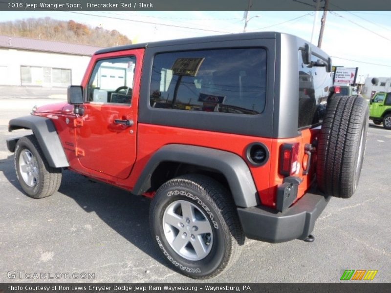 Firecracker Red / Black 2016 Jeep Wrangler Sport