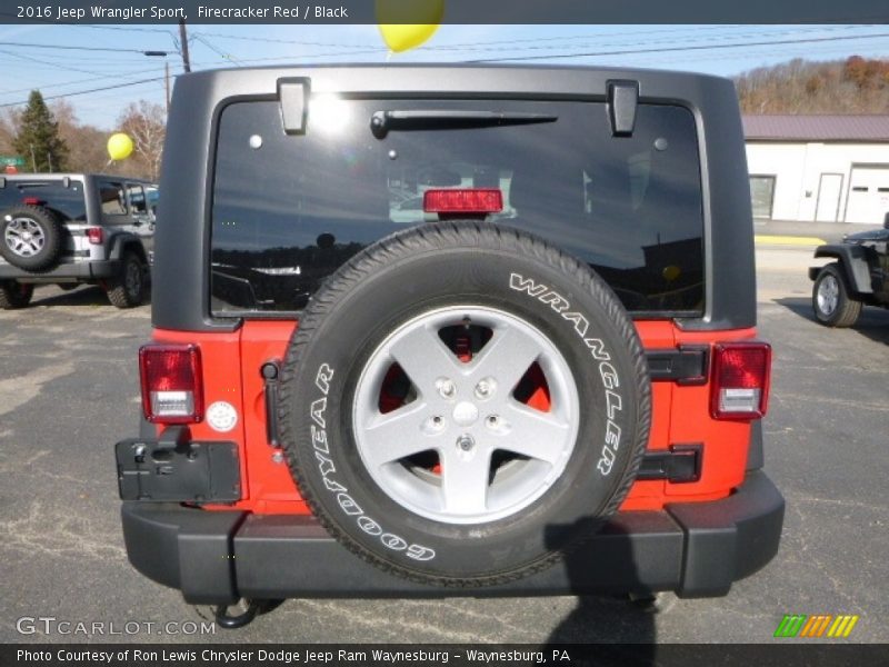Firecracker Red / Black 2016 Jeep Wrangler Sport