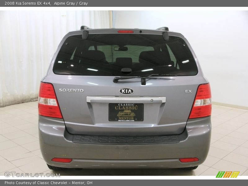 Alpine Gray / Gray 2008 Kia Sorento EX 4x4