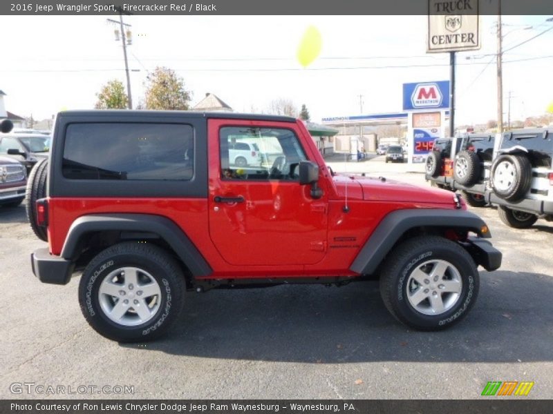 Firecracker Red / Black 2016 Jeep Wrangler Sport