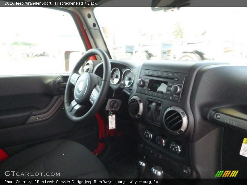 Firecracker Red / Black 2016 Jeep Wrangler Sport