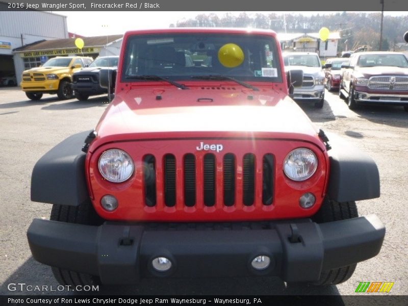 Firecracker Red / Black 2016 Jeep Wrangler Sport