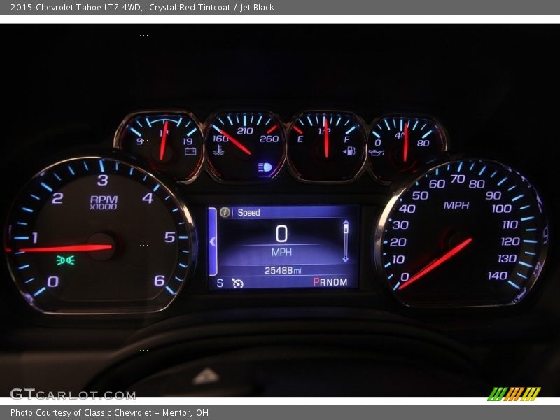 Crystal Red Tintcoat / Jet Black 2015 Chevrolet Tahoe LTZ 4WD