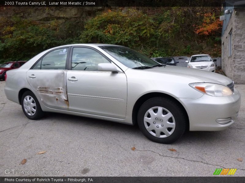 Lunar Mist Metallic / Stone 2003 Toyota Camry LE